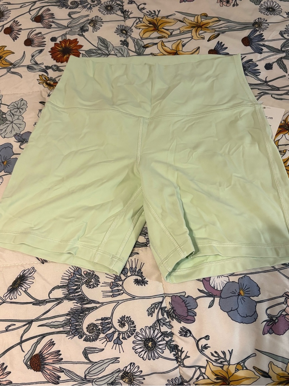 lululemon athletica Light Mint High-Rise Athletic Bike Shorts